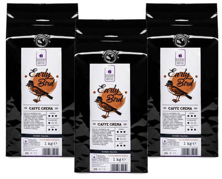 Early Bird Caffe Crema 3x1 kg coffee set