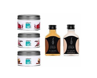 Velká sada čajů a sirupů