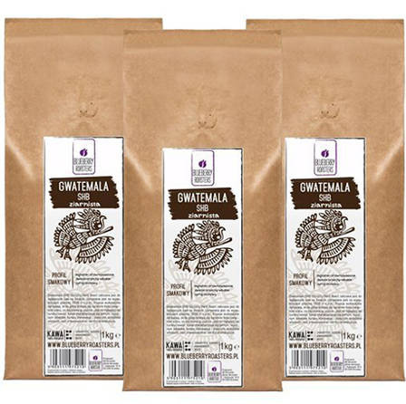 Sada zrnkové kávy Guatemala 3×1 kg