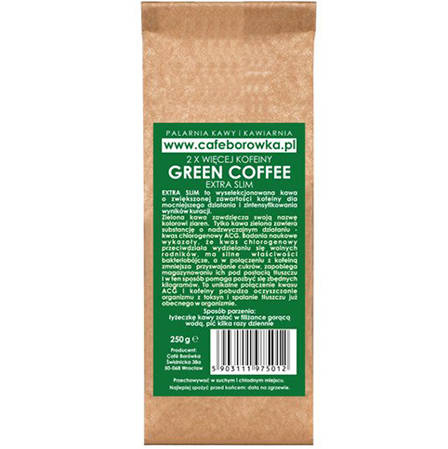 Zielona kawa ziarnista Extra Slim 250 g