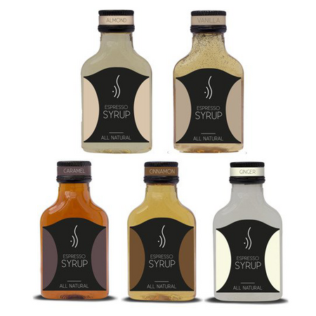 Σετ χειμερινών γεύσεων Espresso Syrup 5×100 ml