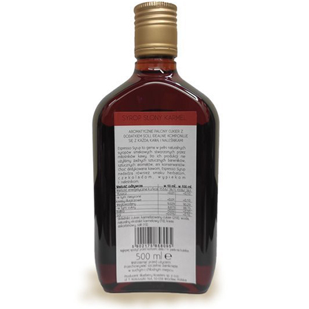 Salted Caramel Espresso Syrup 500 ml