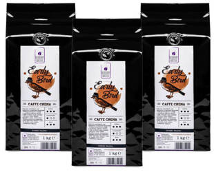 Σετ καφέδων Early Bird Caffe Crema 3×1 kg