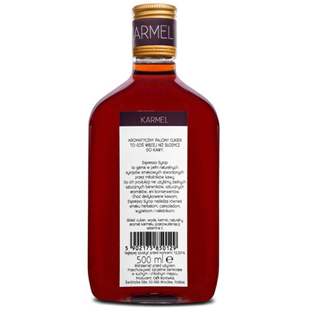 Karamelový espresso sirup 500 ml