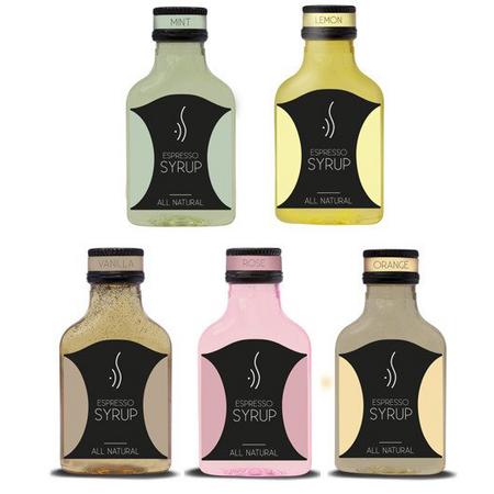 Sada letních příchutí Espresso Syrup 5×100 ml